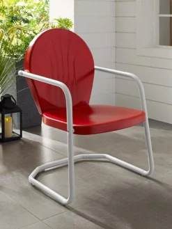 Crosley Griffith Metal Outdoor Chair -Deals The Garden & Yard Store 8599640 14V tif