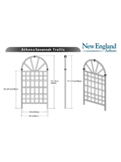 Savannah Composite Vinyl Trellis -Deals The Garden & Yard Store 8599769 03v