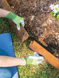 Corten Steel Edging 5" H, Set Of 3 -Deals The Garden & Yard Store 8599845 0253 tif