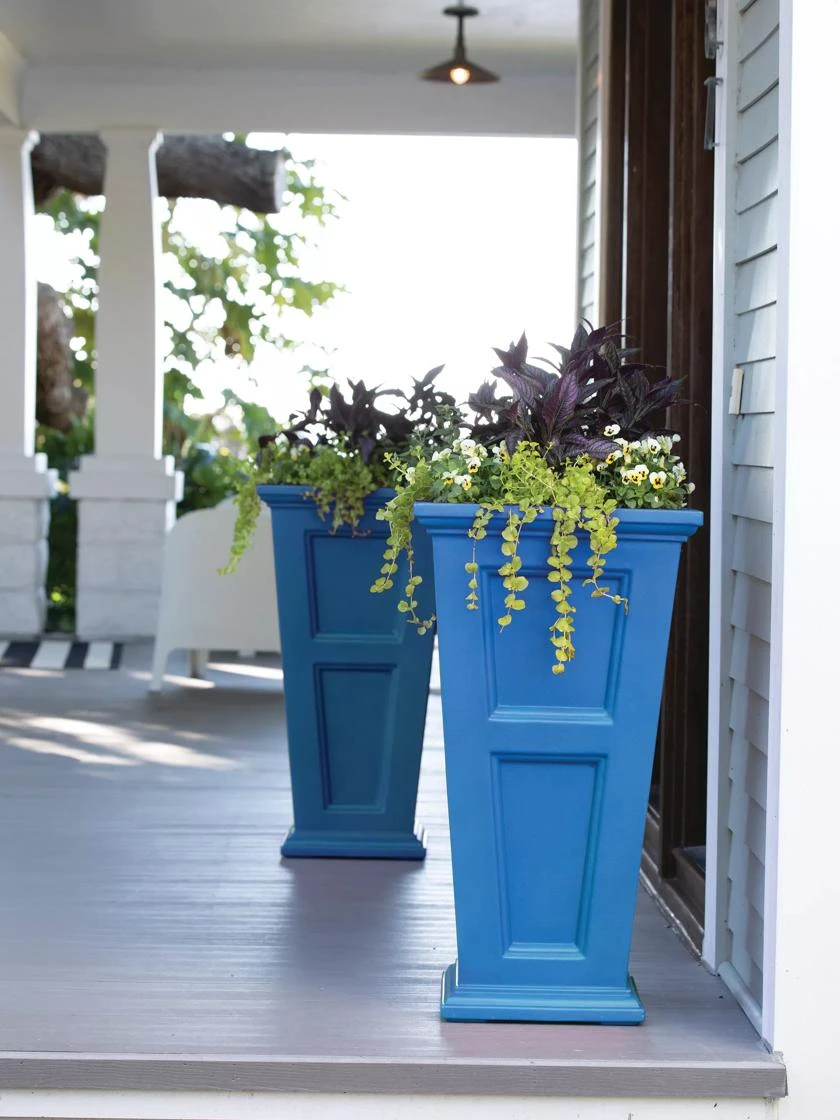 Fairfield Self-Watering Tall Patio Planters, 34” 1 Fairfield Self-Watering Tall Patio Planters, 34”