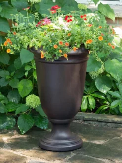 Ellington Self-Watering Urn Planter, 24" -Deals The Garden & Yard Store 8600110 02V tif