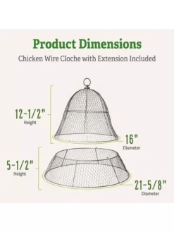 Chicken Wire Cloche With Extension -Deals The Garden & Yard Store 8600116 1