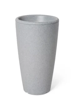 Solar Illuminated Planter Tall Granite, 32" -Deals The Garden & Yard Store 8600183 18724 tif