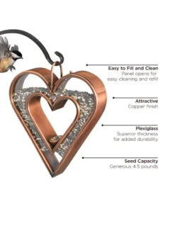 Fly-Thru™ Bird Feeder With Copper Finish -Deals The Garden & Yard Store 8600193 06v
