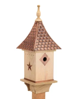 Copper Shingled Roof Bird House -Deals The Garden & Yard Store 8600197 02v