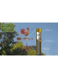 Bantam Rooster Copper Weathervane -Deals The Garden & Yard Store 8600280 07v