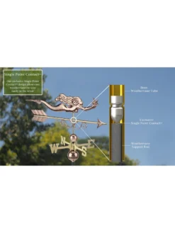 Little Mermaid Copper Weathervane -Deals The Garden & Yard Store 8600350 06v