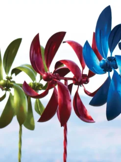 Feather Staked Wind Spinner, 22" -Deals The Garden & Yard Store 8600480 01V tif