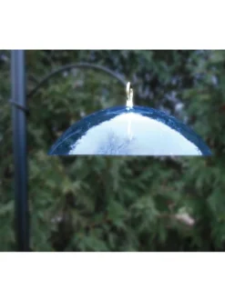 Birds Choice Hanging Dome With Brass Hanger -Deals The Garden & Yard Store 8608736 01v birds choice hanging feeder dome with brass hanger blue