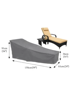 Bosmere Chaise/Steamer Chair Waterproof Cover -Deals The Garden & Yard Store 8608854 03v