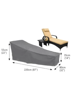 Bosmere Large Sunbed Waterproof Cover -Deals The Garden & Yard Store 8608855 02v