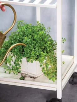 Oslo 2-Tier Plant Stand With Folding Shelves -Deals The Garden & Yard Store 8609220 4137 tif 1