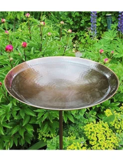 Achla Designs Burnt Copper Birdbath With Stake