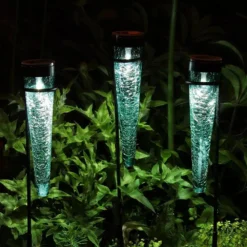 Achla Designs Solar Sparkle Cone With Stakes, Set Of 3 -Deals The Garden & Yard Store 8609357EMGR 08V jpg