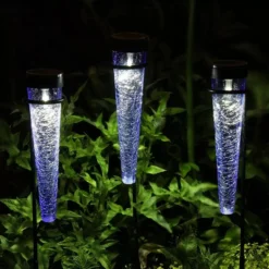 Achla Designs Solar Sparkle Cone With Stakes, Set Of 3 -Deals The Garden & Yard Store 8609357LTBL 11V jpg