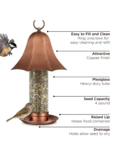 Bell Tube Bird Feeder -Deals The Garden & Yard Store 8609486 03v