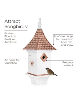 Villa Copper Shingle Bird House -Deals The Garden & Yard Store 8609499 04v