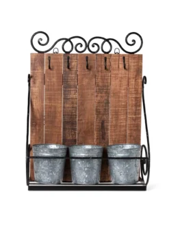 Wall Shelf With Planters -Deals The Garden & Yard Store 8609515 9310 tif