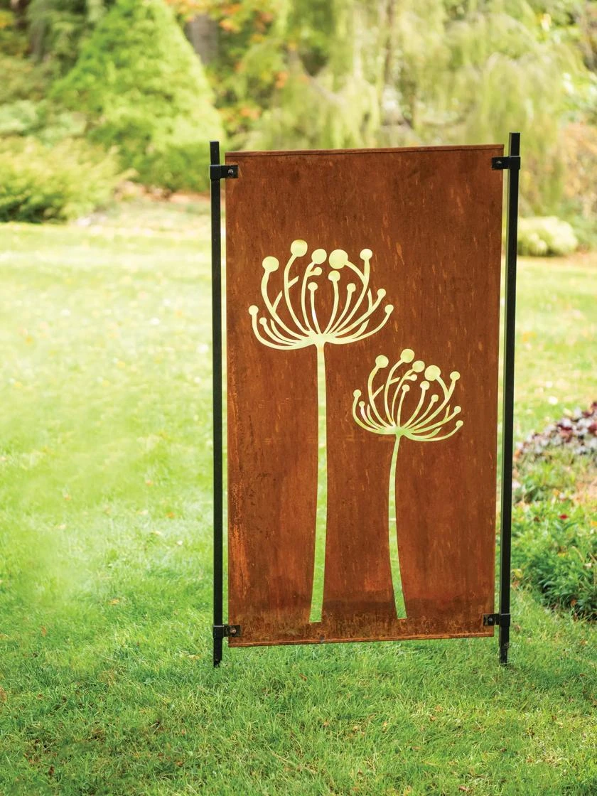Queen Anne's Lace Corten Steel Screen 3 Queen Anne's Lace Corten Steel Screen - Image 3