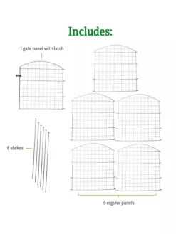 6 Panel Critter Fence With Gate 10 6 Panel Critter Fence With Gate -Deals The Garden & Yard Store 8609844 includes GSC