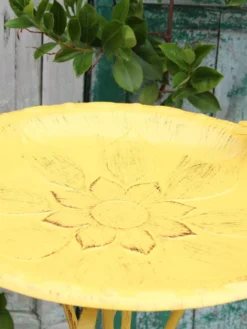 Vintage Floral Birdbath -Deals The Garden & Yard Store 8610559 02V JPG