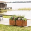 Corten Steel Modular Raised Bed, 2'x4'