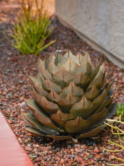 Desert Steel Artichoke Agave Sculpture -Deals The Garden & Yard Store 8610761 042v
