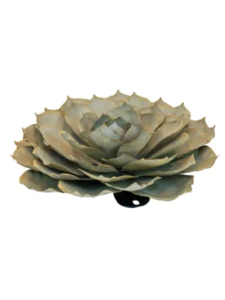 Desert Steel Blue Rose Succulent Sculpture -Deals The Garden & Yard Store 8610765 01v desert steel blue rose succulent medium
