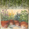 Herb Pots Outdoor Wall Art