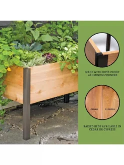 Elevated Planter Box, 2' X 4' -Deals The Garden & Yard Store 8610894 3