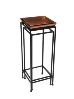 Square Nesting Plant Stands With Trays, Set Of 2 -Deals The Garden & Yard Store 8611014 001 tif