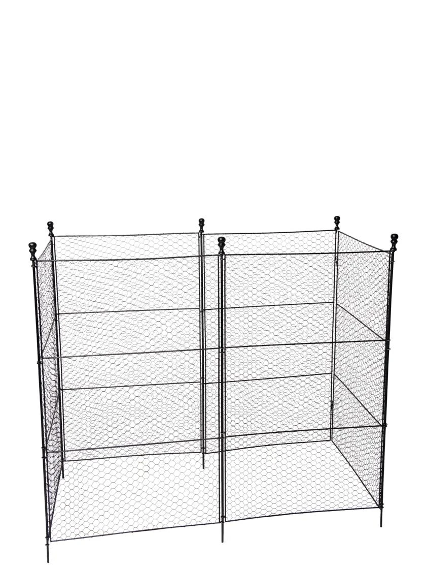 Tall Chicken Wire Critter Fence With Gate 10 Tall Chicken Wire Critter Fence With Gate - Image 10