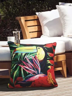 Outdoor Decor™ Floor Pillows, 24" X 24" -Deals The Garden & Yard Store 8611118 105v trfl outdoor floor deco pillow 24x24 tropical flowers
