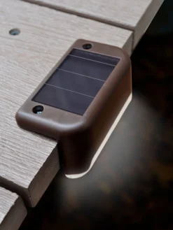 Solar Powered Deck Light, Pack Of 4 -Deals The Garden & Yard Store 8611346 02v