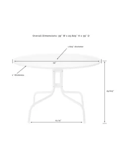 Crosley Ridgeland 5-piece Outdoor Dining Set -Deals The Garden & Yard Store 8611579 08v