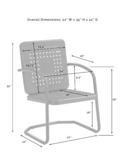 Crosley Bates 3-piece Outdoor Dining Chair Set -Deals The Garden & Yard Store 8611583 09v