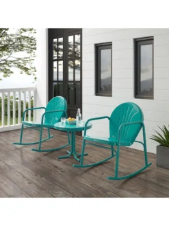 Crosley Griffith 3-piece Outdoor Rocking Chair Set -Deals The Garden & Yard Store 8611588 tu 24v