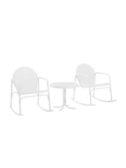 Crosley Griffith 3-piece Outdoor Rocking Chair Set -Deals The Garden & Yard Store 8611588 wt 36v