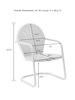 Crosley Griffith 3-piece Outdoor Bistro Set -Deals The Garden & Yard Store 8611589 07v