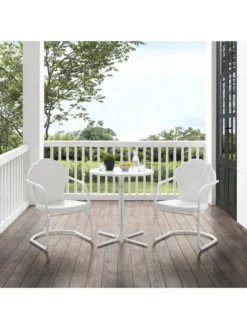 Crosley Tulip 3-piece Outdoor Bistro Set -Deals The Garden & Yard Store 8611591 wt 38v