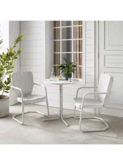 Crosley Ridgeland 3-piece Outdoor Bistro Set -Deals The Garden & Yard Store 8611594 wt 37v
