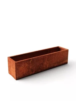 Veradek Metallic Series Corten Steel Window Box Planter, 36" -Deals The Garden & Yard Store 8611609 05V tif