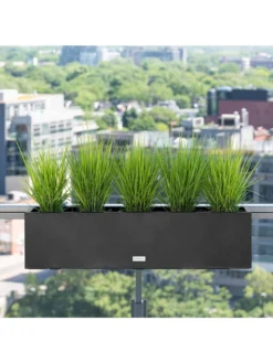 Veradek Metallic Series Railing Planters -Deals The Garden & Yard Store 8611610 05v