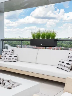 Veradek Metallic Series Railing Planters -Deals The Garden & Yard Store 8611610 06v