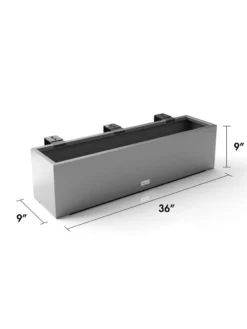 Veradek Metallic Series Railing Planters -Deals The Garden & Yard Store 8611610 19v