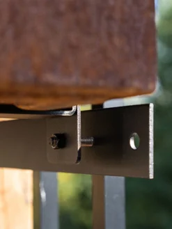 Veradek Metallic Series Corten Steel Railing Planters -Deals The Garden & Yard Store 8611611 02v