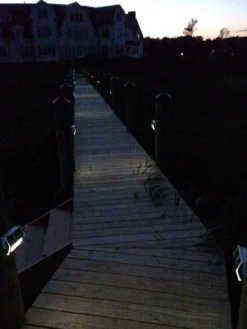 MAXSA® Solar-Powered Metal Deck Light, Set Of 4 -Deals The Garden & Yard Store 8611691 ss 02v