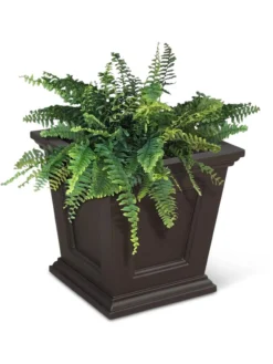 Fairfield Self-Watering Square Planter, 16” X 16” -Deals The Garden & Yard Store 8611695 04V tif
