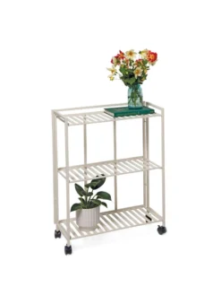 Oslo 2-Tier Plant Stand With Folding Shelves -Deals The Garden & Yard Store 8611766 4747 tif