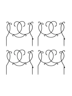 Achla Scroll Border Fence Section, Set Of 4